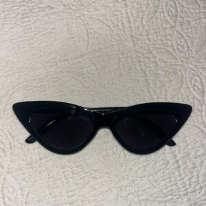 Black trendy sunglasses